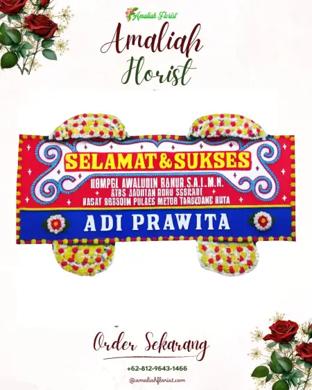 Papan Bunga Ucapan Selamat Slukatan