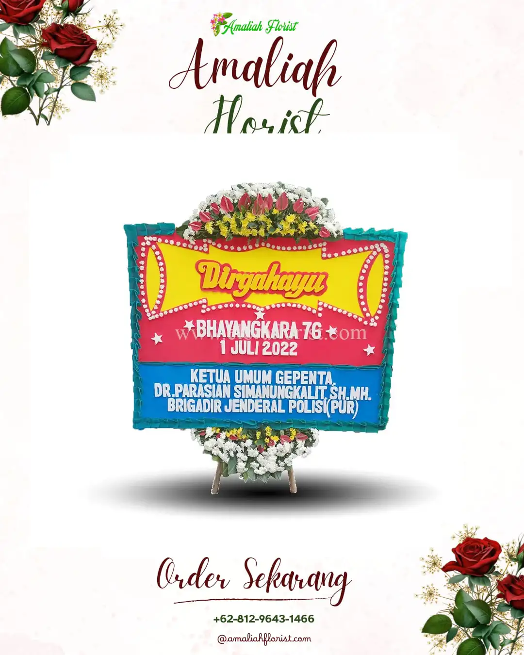 Papan Bunga HUT Ulang Tahun Slukatan